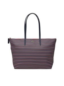 Lacoste Torebka NF4939SJ Granatowy. Niebieskie torebki klasyczne Lacoste, bez wzorów, ze skóry, bez dodatków. Za 459,99 zł.