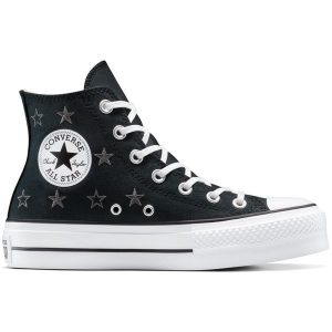 Buty sportowe Converse Chuck Taylor All Star Lift. Czarne trampki Converse, bez wzorów, bez zapięcia. Za 490,00 zł.