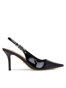 Guess Szpilki FLTNS5 PAF05 Czarny. Czarne szpilki Guess, z aplikacjami, ze skóry, bez obcasa. Za 439,99 zł.