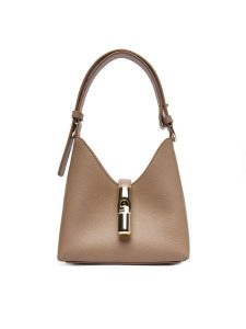 Furla Torebka WE00820-ARE000-1257S-1-007-20-KH-E Beżowy. Brązowe torebki klasyczne Furla, bez wzorów, ze skóry, bez dodatków. Za 689,99 zł.