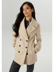 Aniston Kurtka przejściowa w kolorze beżowym rozmiar: 42. Brązowe kurtki Aniston, bez wzorów, bez kaptura. Za 152,99 zł.