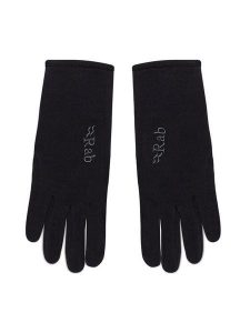 Rab Rękawiczki Damskie Power Stretch Pro Gloves QAG-48 Czarny. Czarne rękawiczki RAB, bez wzorów, z materiału. Za 139,99 zł.