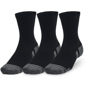 SKARPETY Under Armour Performance Cotton 3P, Dla obu płci. Czarne skarpetki Under Armour, bez wzorów, z bawełny. Za 190,00 zł.