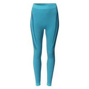 Legginsy damskie termoaktywne Elbrus Acti Bottom Wo's - niebieskie, Rozmiar L/XL. Niebieskie legginsy Elbrus, bez wzorów, z elastanu. Za 94,99 zł.