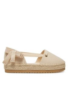 DeeZee Espadryle ZYLS093 Beżowy. Brązowe espadryle DeeZee, bez wzorów, z materiału, bez obcasa. Za 119,99 zł.