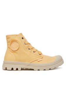 Palladium Trapery Pampa Hi 92352-721-M Żółty. Żółte buty zimowe Palladium, z materiału, bez obcasa, bez zapięcia. Za 269,99 zł.