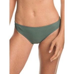 Dół od bikini Roxy Garden Summer. Zielone bikini Roxy, bez wzorów, z elastanu. W wyprzedaży za 73,00 zł.