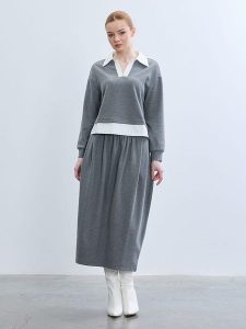 BGN Spódnica w kolorze szarym rozmiar: 40. Szare spódnice BGN, bez wzorów, midi. Za 121,99 zł.