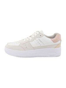 Tom Tailor Sneakersy w kolorze biało-beżowo-jasnoróżowym rozmiar: 41. Białe trampki Tom Tailor, bez wzorów, bez zapięcia. Za 158,10 zł.