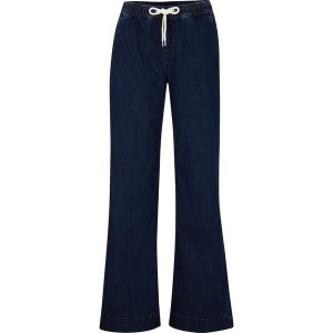 Dżinsy ze stretchem Wide Leg, mid waist. Niebieskie jeansy bonprix, bez wzorów, z jeansu. Za 97,99 zł.