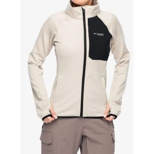 Bluza polarowa damska Columbia Triple Canyon Grid Fleece Full Zip. Brązowe bluzy Columbia, bez wzorów, z polaru, bez kaptura. Za 351,99 zł.