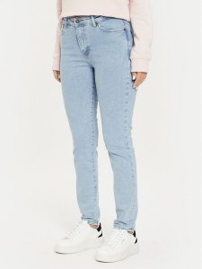 Guess Jeans Jeansy W4YA92 D5CB3 Niebieski Slim Fit. Niebieskie jeansy Guess Jeans, z aplikacjami, z jeansu. Za 219,99 zł.