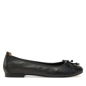 Baleriny Caprice. Czarne balerinki Caprice, bez wzorów, bez obcasa, bez zapięcia. Za 269,99 zł.