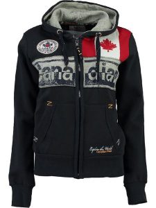Canadian Peak Bluza "Flashy" w kolorze granatowym rozmiar: M. Niebieskie bluzy Canadian Peak, m, z aplikacjami, z bawełny, bez kaptura. Za 118,56 zł.