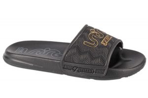 Klapki na basen damskie, S.Land Lady 24 SLALS. Czarne klapki JOMA, bez wzorów, z materiału, bez obcasa. Za 44,99 zł.