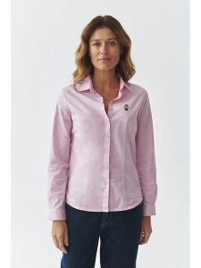 TATUUM Koszula "Eliza" w kolorze jasnoróżowym rozmiar: 46. Różowe koszule Tatuum, z aplikacjami, bez kołnierzyka, bez ramiączek. Za 177,95 zł.