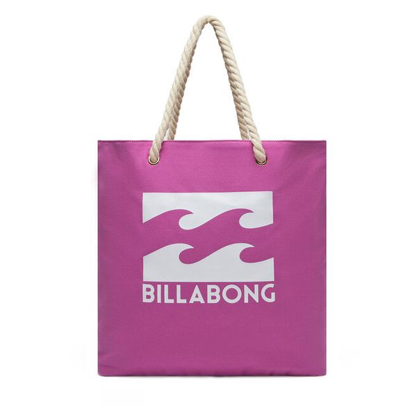 Torebka Billabong. Fioletowe shopper bag Billabong, bez wzorów, bez dodatków. Za 68,99 zł.