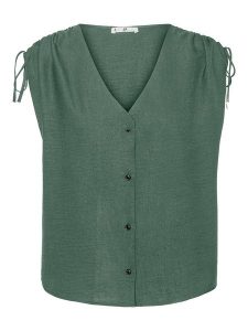 Vero Moda Kamizelka w kolorze zielonym rozmiar: S. Zielone kamizelki Vero Moda, s, bez wzorów, bez kołnierzyka, bez ramiączek, bez kaptura. Za 79,45 zł.
