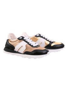 Högl Skórzane sneakersy "Tony" w kolorze złoto-czarnym rozmiar: 39. Czarne trampki HÖGL, bez wzorów, z materiału, bez zapięcia. Za 398,77 zł.