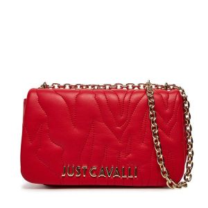 Torebka Just Cavalli. Czerwone torebki wieczorowe Just Cavalli, bez wzorów, bez dodatków. Za 439,99 zł.