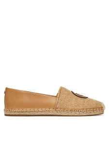MICHAEL Michael Kors Espadryle Kenzie Espadrille 40S6KZFP1D Beżowy. Brązowe espadryle MICHAEL Michael Kors, bez wzorów, ze skóry, bez obcasa. Za 569,99 zł.