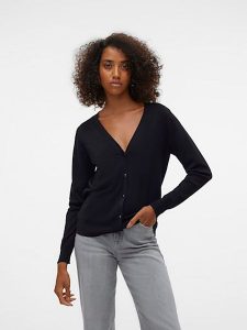 Vero Moda Kardigan w kolorze czarnym rozmiar: XL. Czarne kardigany Vero Moda, z wiskozy. Za 87,81 zł.