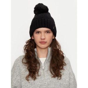 Czapka Aulp. Czarne czapki Aulp, bez wzorów. Za 99,99 zł.