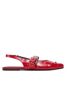 ONLY Shoes Sandały OnLaura-5 15340903 Czerwony. Czerwone sandały ONLY SHOES, bez wzorów, ze skóry, bez obcasa, na płaskiej podeszwie, bez zapięcia. Za 109,99 zł.
