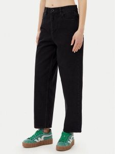 Volcom Jeansy Wellow B1912301 Czarny Loose Fit. Czarne jeansy Volcom, bez wzorów, z bawełny. Za 229,99 zł.