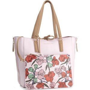 Torebka TRUSSARDI JEANS - Kuala Lumpur 75B00379 P040. Czerwone shopper bag marki Trussardi Jeans, z jeansu. W wyprzedaży za 349,00 zł.
