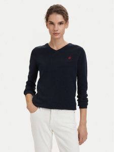 Beverly Hills Polo Club Sweter P-SS26W-M536563 Granatowy Regular Fit. Niebieskie swetry klasyczne Beverly Hills Polo Club, m, z bawełny, bez kołnierzyka. Za 269,99 zł.