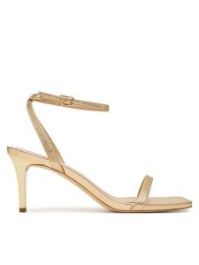 MICHAEL Michael Kors Sandały Liana Mid 40S6LNMS1M Złoty. Żółte sandały MICHAEL Michael Kors, bez wzorów, ze skóry, bez obcasa, na szpilce, bez zapięcia. Za 576,99 zł.