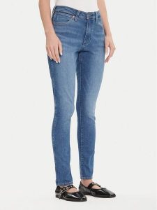 Wrangler Jeansy Sienna 112362641 Niebieski Slim Fit. Niebieskie jeansy Wrangler, bez wzorów, z bawełny. Za 359,99 zł.