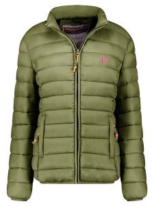 Geographical Norway Kurtka pikowana "Atikolor" w kolorze oliwkowym rozmiar: XL. Zielone kurtki Geographical Norway, xl, bez wzorów, bez kaptura. Za 162,49 zł.