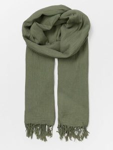 Becksöndergaard Szal "Ilona" w kolorze khaki - 200 x 100 cm rozmiar: onesize. Brązowe szaliki Becksöndergaard, bez wzorów, z bawełny. Za 56,99 zł.