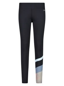 CMP Legginsy sportowe w kolorze czarnym rozmiar: 38. Czarne legginsy CMP, bez wzorów, z materiału, outdoorowe. Za 113,36 zł.