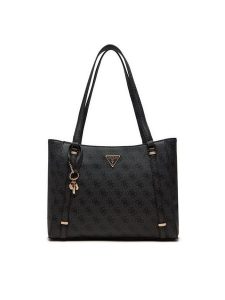 Guess Torebka HWESG9 51023 Czarny. Czarne shopper bag Guess, z aplikacjami, ze skóry, bez dodatków. Za 539,99 zł.