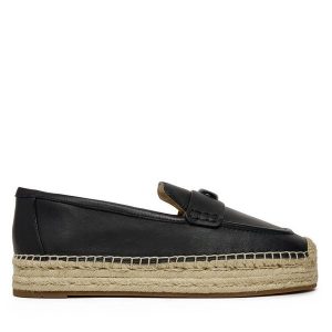 Espadryle Coach. Czarne espadryle Coach, bez wzorów, bez obcasa. Za 399,99 zł.