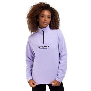 Bluza z grubego polaru do sportów zimowych damska Aurora-W. Niebieskie bluzy SIROKO, na zimę, xl, bez wzorów, z polaru, bez kaptura. W wyprzedaży za 152,00 zł.