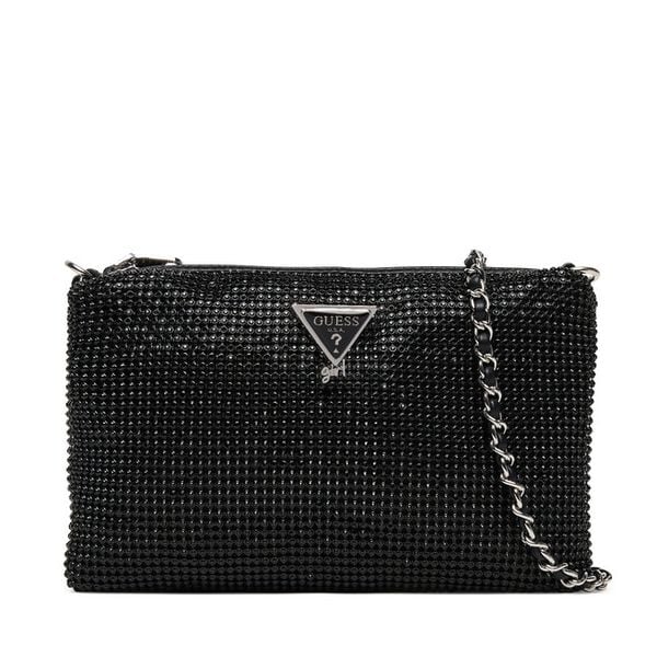 Torebka Guess. Czarne torebki klasyczne Guess, z aplikacjami, bez dodatków. Za 189,99 zł.