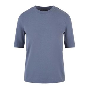 T-shirt Damski Classy. Niebieskie t-shirty Urban Classics, l, bez wzorów, bez kołnierzyka, bez ramiączek. Za 84,99 zł.