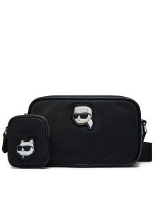 KARL LAGERFELD Torebka A1W30127 Czarny. Czarne listonoszki KARL LAGERFELD, bez wzorów, z materiału, bez dodatków. Za 439,99 zł.