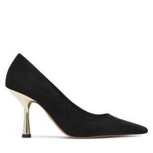 Szpilki Nine West. Czarne szpilki Nine West, bez wzorów, bez obcasa. Za 184,99 zł.