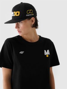 4F Czapka z daszkiem snapback uniseks 4F x Drift Masters - czarna Uniwersalny. Czarne czapki 4f, bez wzorów, z materiału. W wyprzedaży za 89,99 zł.