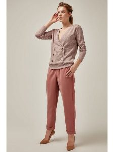 Milan Kiss Bluzka w kolorze jasnoróżowym rozmiar: L. Różowe bluzki Milan Kiss, l, bez wzorów, bez kołnierzyka, bez ramiączek. Za 72,45 zł.