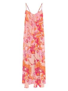 ONLY Sukienka w kolorze różowo-pomarańczowym rozmiar: XL. Pomarańczowe sukienki ONLY, xl, bez wzorów, bez kołnierzyka, bez ramiączek, maxi. Za 83,62 zł.