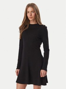 Tommy Hilfiger Sukienka codzienna WW0WW51726 Czarny Slim Fit. Czarne sukienki TOMMY HILFIGER, na co dzień, l, bez wzorów, z bawełny, bez kołnierzyka, bez ramiączek, proste. Za 529,99 zł.