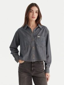 Guess Jeans Koszula jeansowa W5BH0D D5M8E Niebieski Relaxed Fit. Niebieskie koszule Guess Jeans, m, z aplikacjami, z bawełny, bez kołnierzyka, bez ramiączek. Za 349,99 zł.