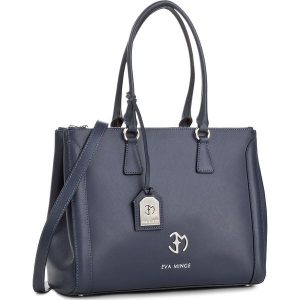 Torebka EVA MINGE - Dulce 2F 17BR1372291EF 107. Niebieskie shopper bag marki Eva Minge. W wyprzedaży za 389,00 zł.