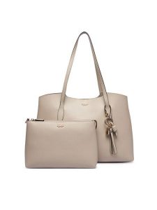 Guess Torebka HWBG97 35230 Beżowy jasny. Brązowe shopper bag Guess, z aplikacjami, ze skóry, bez dodatków. Za 634,99 zł.